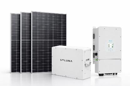 Imagen de Kit solar híbrido con inyección a la red Deye 8kw + paneles + batería , 8kw nominal-  16Kva pico (sólo 10s)-  12kw en paneles 